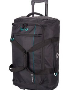 Voyager Trek Medium 2 Wheel Trolley Duffel - Jet Black