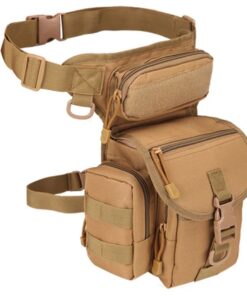 Waist Leg Bag Pouch Camping and Outdoor Bag 800D Waterproof - Khaki