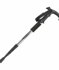 Walking Stick, Trekking Poles Walking Folding Cane with T Handle - Silver