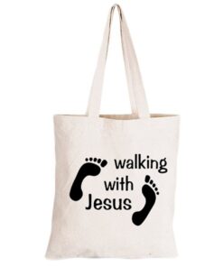 Walking with Jesus - Eco-Cotton Natural Fibre Bag