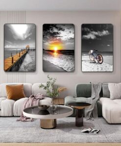 Wall Decor Livingroom Wall Art 3 Piece Home Decor Picture Frames - Large