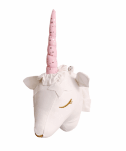 Wall Hanging Plush Stuffed Unicorn Head