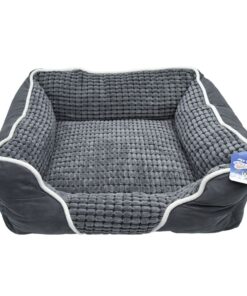 Warm Dog Bed Pet Soft Calming Bed with Removable Cover&Anti-slip Large Size