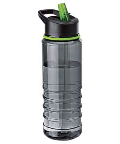 Water Bottle With Straw - 750ml - Green