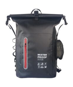 Waterproof Backpack Beach Backpack Travel Bag Comfortable Dry Bag Outdoor - Black