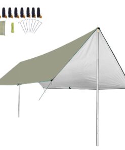 Waterproof Camping Shade Tent Tarp 3 x 4m