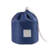 Waterproof Drawstring Barrel Cosmetic Organiser with Pouch - Navy