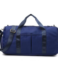 Waterproof Duffel Weekender Unisex Sports Travel Gym Bag - Blue