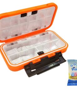 Waterproof Fishing Tackle Box With Fishing Wipes