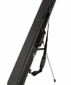 Waterproof Hard Carry Storage Case and Fishing Rod Stand - Black