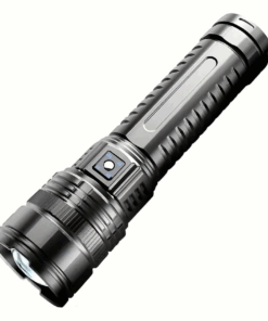 Waterproof High-Intensity Flashlight with Built in Powerbank and Emergency Cob