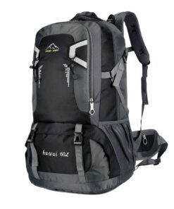 Waterproof Lightweight Travel Hiking Backpack-60L - Black