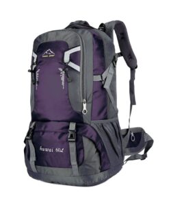 Waterproof Lightweight Travel Hiking Backpack-60L - Purple