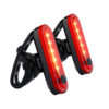 Waterproof Rechargeable Bicycle Tail Light Warning Light FA-056 - Set of 2