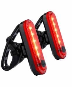 Waterproof Rechargeable Bicycle Tail Light Warning Light FA-056 - Set of 2