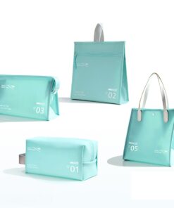Waterproof Toiletry Bag Set of 4 - Cyan-blue