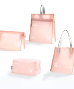 Waterproof Toiletry Bag Set of 4 - Pink