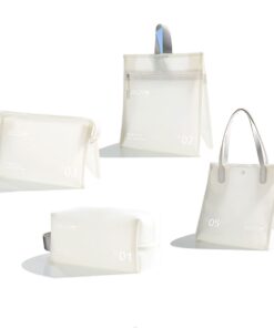 Waterproof Toiletry Bag Set of 4 - White