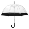 Waterproof Transparent Dome Umbrella - Black