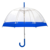 Waterproof Transparent Dome Umbrella - Blue