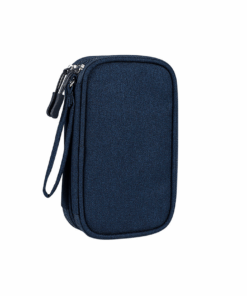 Waterproof Travel Cable Organizer Bag, Electronic Accessories Case - Blue