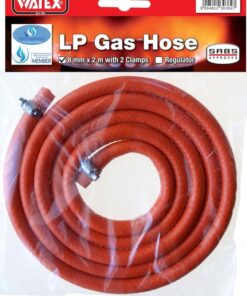 Watex Gas Hose with Clamps - 2m