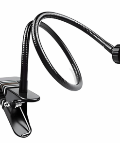 Webcam Stand 25-in Flexible Desk Clamp Gooseneck Stand for Logitech Webcam
