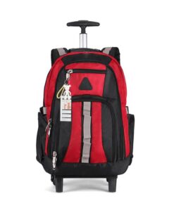 Webuy 22inch Trolley School Bag Rolling Laptop Wheeled Backpack Red - Red