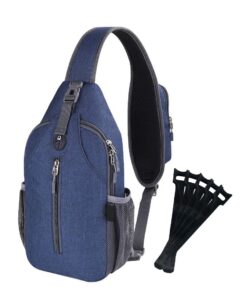 Webuy Crossbody Sling Backpack Sling Bag Travel Hiking Chest Bag - Blue