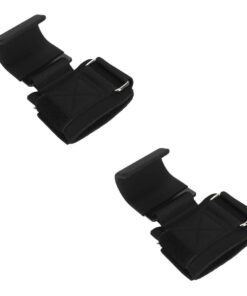 Weight Lifting Hooks Grips - 2 Pack Black