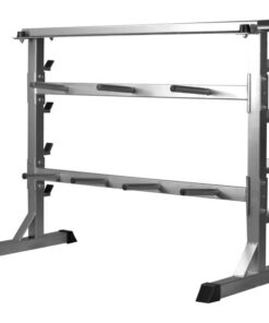 Weight Plate and Dumbbell Rack - Silver Gorilla Sports SA