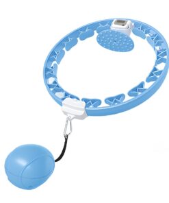 Weighted Smart Hula Hoop Gravity Ball Abdomen Fitness&Waist Toning Gift - Blue