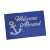 Welcome Mat with Backing PVC - Blue (40 x 60cm)