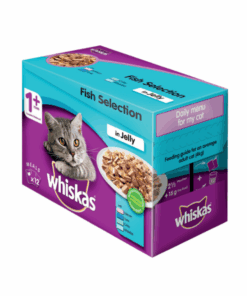 Whiskas Cat Food Multipack Pouch Fish in Jelly (12 x 85g)