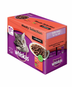 Whiskas Cat Food Multipack Pouch Meat in Gravy (12 x 85g)