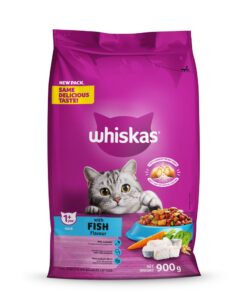 Whiskas Dry Adult Cat Food with Fish Flavour 900g