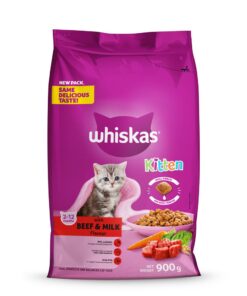 Whiskas Dry Kitten Food Beef 900g