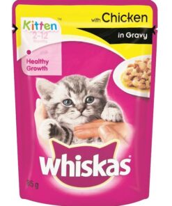 Whiskas - Kitten Pouch Chicken In Gravy - 0.085kg Pack of 48