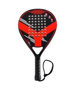 Whizz Padel Carbon Fibre Factory Padel Racket Bat - Red