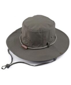 Wide Brim UV Protection Fishing Hat - Stone