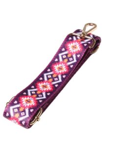 Wide Shoulder Handbag Strap Replacement - Adjustable - Purple