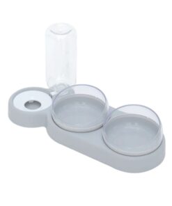 WigWagga - 3 in 1 Automatic Pet Feeder, Double Pet Bowl - Grey