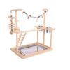 WigWagga â Interactive Parrot Bird Wooden Playground Stand Training Gym Set