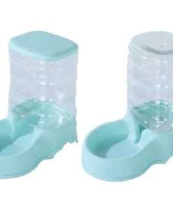 WigWagga - Pet Automatic Water Dispenser & Gravity Feeder Set - Green