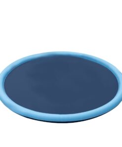 WigWagga - PVC Pet Swimming Pool, Children Splash Water Pad 170cm - Blue