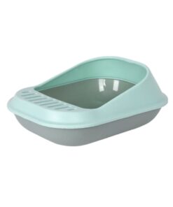 WigWagga - Semi-Open Cat Litter Box With Scoop 52cm - Green