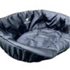 Wild Woofy Plastic Frame Bed With Padded Twill Cover - Black (Size: 950 x 700mm)