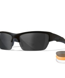 Wiley X WX Valor 2.5 3 Lens Set (Grey/Clear/Light Rust) Tactical Eyewear - Matte Black