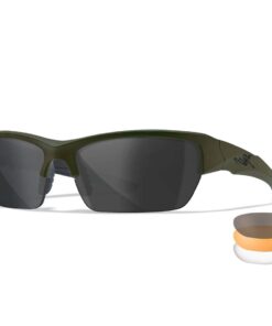 Wiley X WX Valor 2.5 3 Lens Set (Grey/Clear/Light Rust) Tactical Eyewear - OD Green