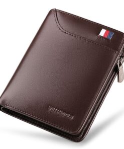 WilliamPOLO - Men's Genuine Leather Wallet - Coffee